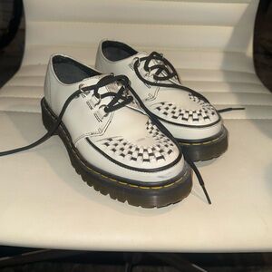 White doc martens brogues size 5